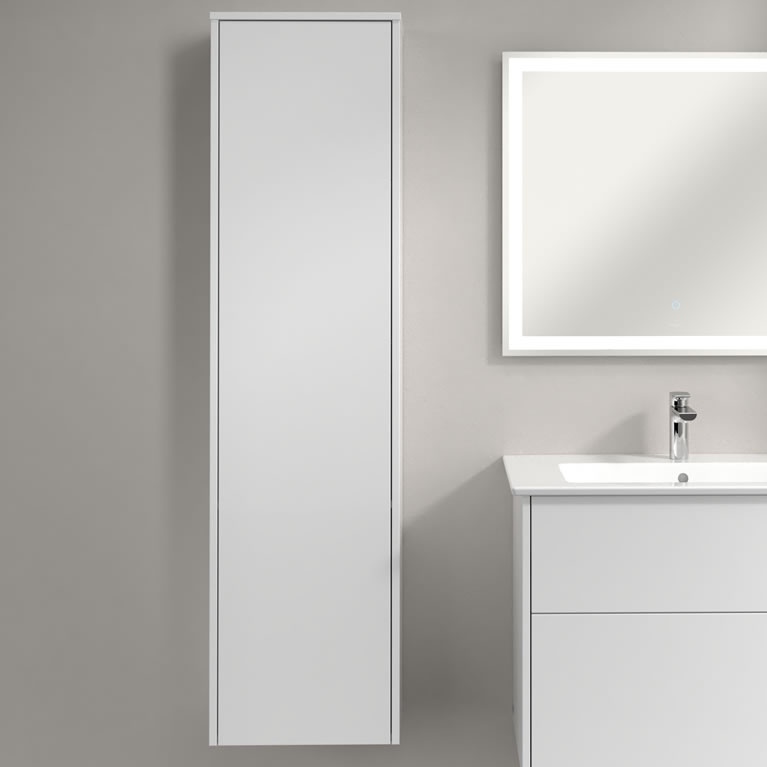 V&B Finero Glossy White Tall WallMounted Sanctuary Bathrooms